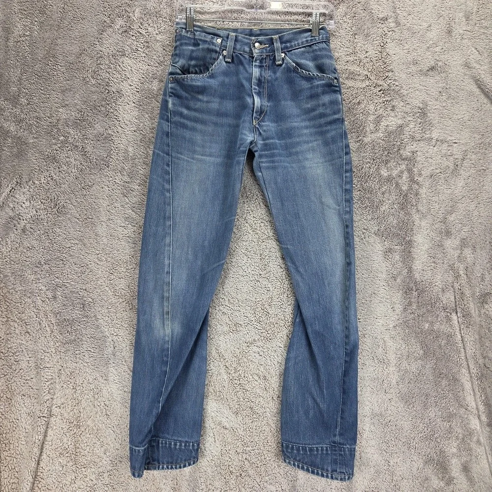 Vintage Levis Engineered Jeans Mens Blue Twisted Zip Fly Medium Wash Fits 26x30